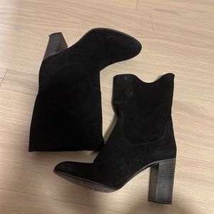 Free People Black Dakota Slouch Boot